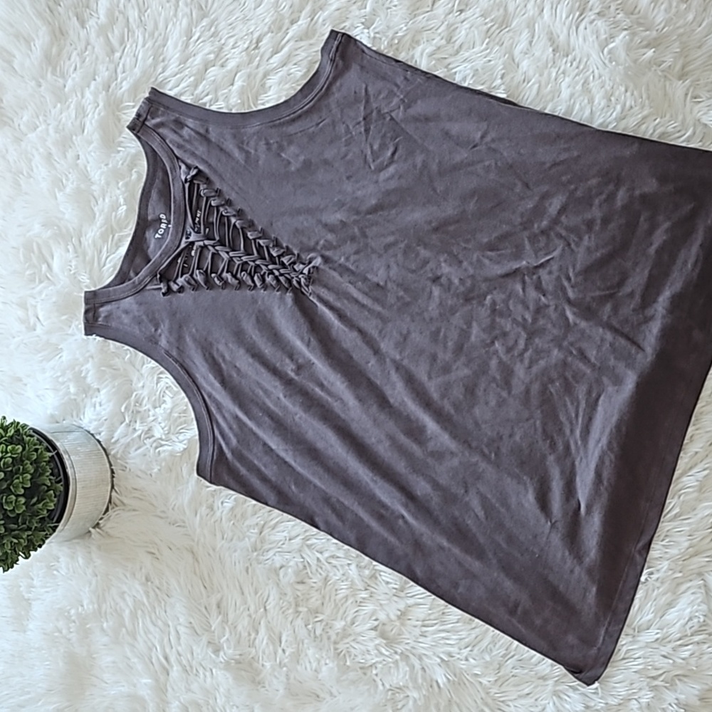 TORRID gray sleeveless top
